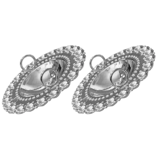 Alternative view of Drill no. 2 medium-sized oxidized with green stone