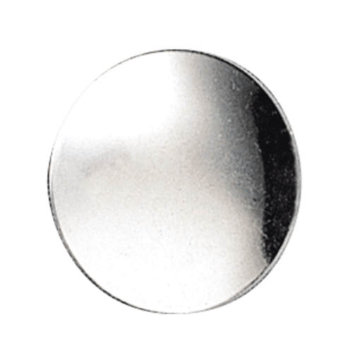 Button Voss smooth 19 mm, white