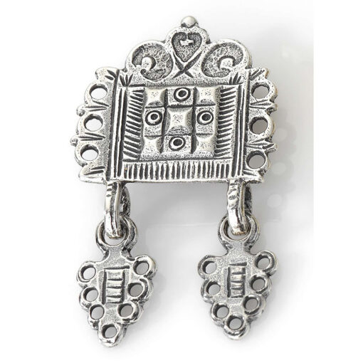 Pile with small hoops, oxidized, Romerike