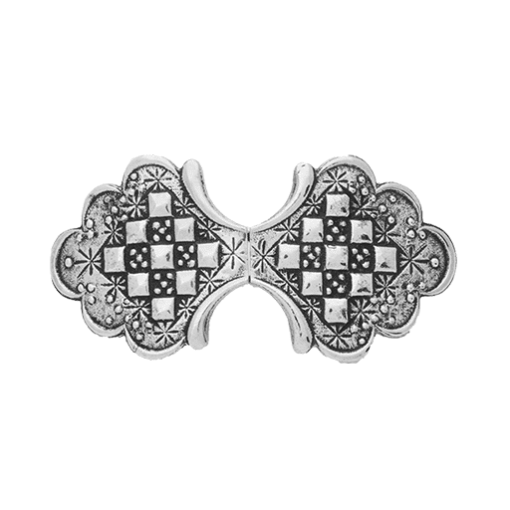 Belt buckle, oxidized