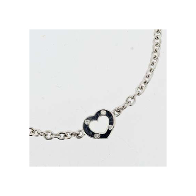 Lene Visholm Bracelet heart 0,04ct Wsi white 585