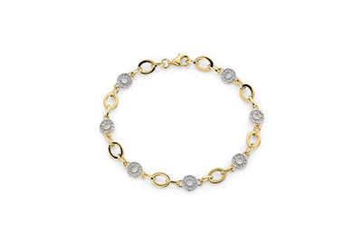 Bracelet Circle 2 colored Cz