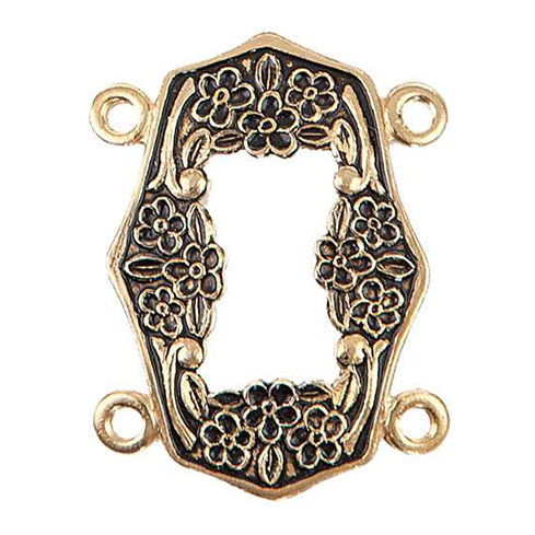 belt plaque Løken with 2 distance hoops