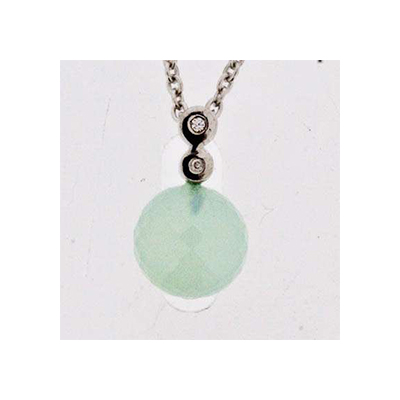 Lene Visholm pendant 0,03ct wsi calsadony hv