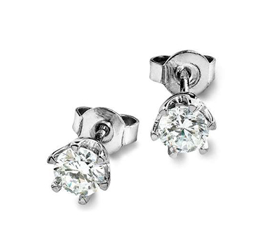 Earrings zirc 5 mm 925