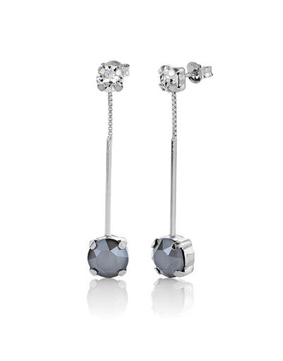 Alva earrings Smoked CZ 925