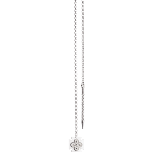 Chain Rogaland 1.1 m with spear and leaf, white