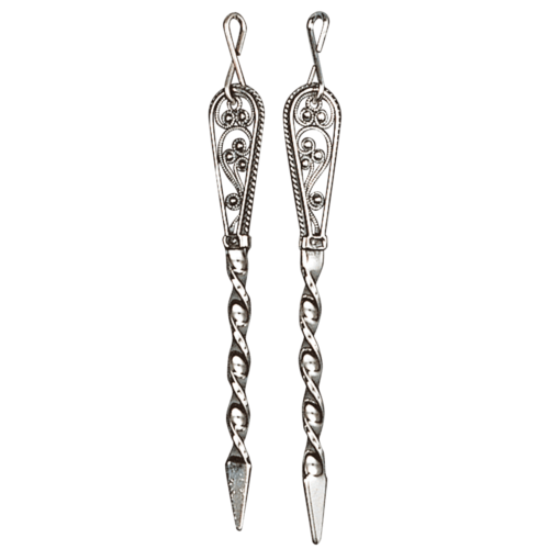 Spear filigree, oxidized