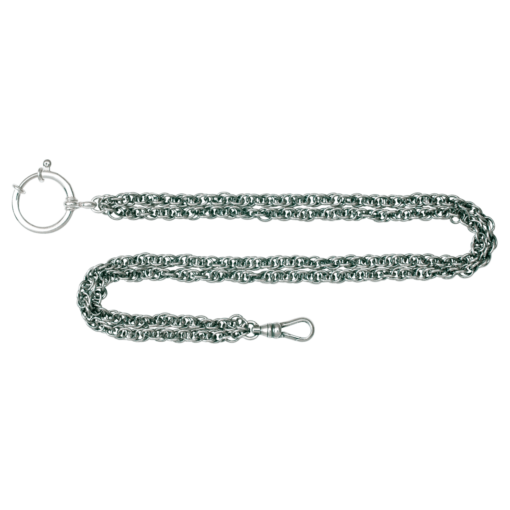 Bell chain 35 cm double, oxidized