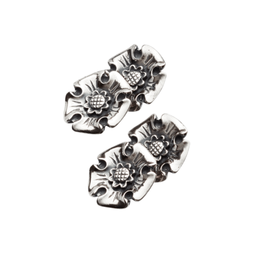 Cufflinks Trondheimsrosen, oxidized