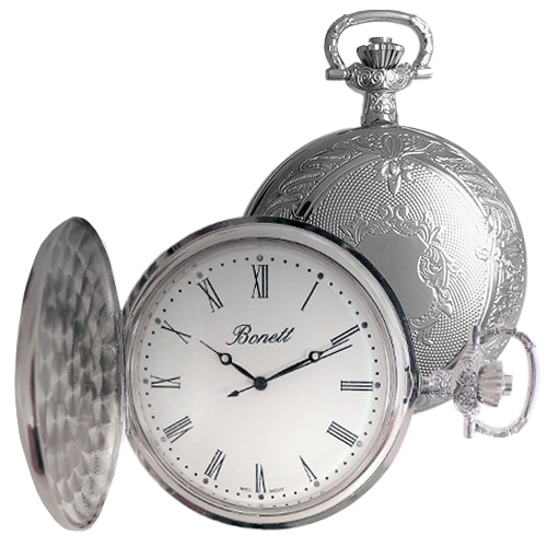 Bonett pocket watch mechanical incl.
chain