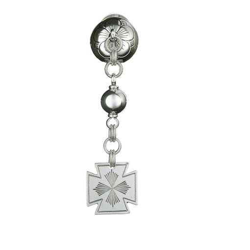 Neck brooch Romsdal with post, oxidized