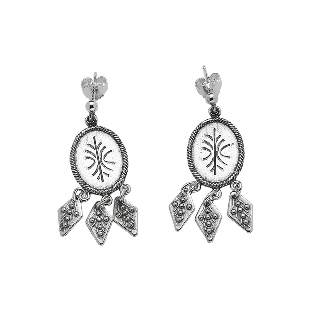 Eye ornament Oppdal, oxidized