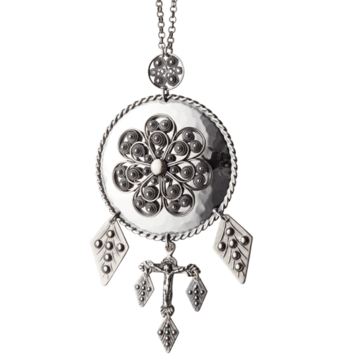 Offering box Nordmøre with 70 cm pea chain, oxidized