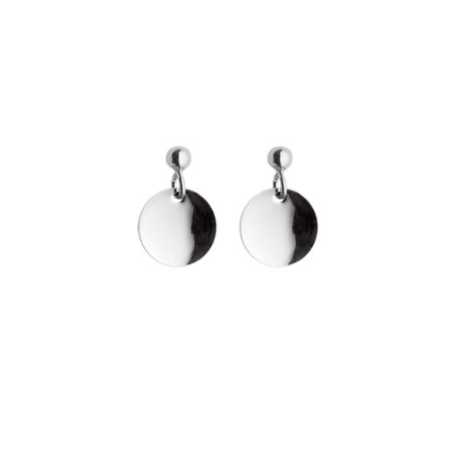 Earrings with 10mm foliage, white