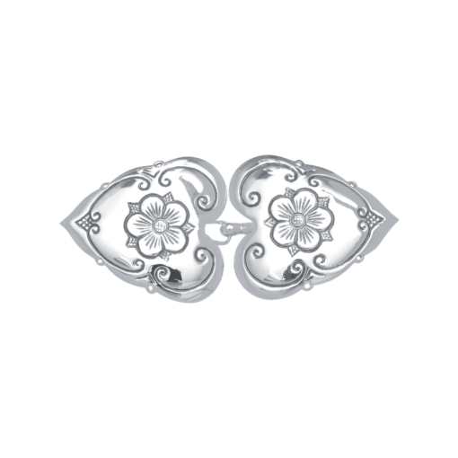 Belt buckle Olavsrosen, oxidized