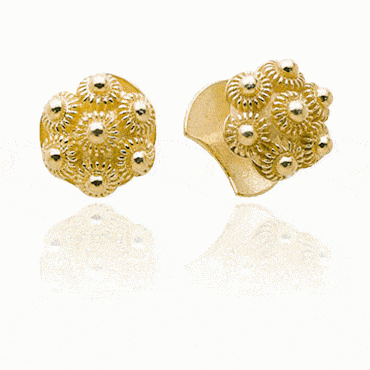 Cufflinks Fana No. 2 with tassel gold plated