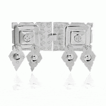 Belt buckles No. 11 Rogaland, gilded with foliage