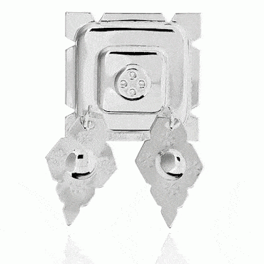 belt plaque No. 14 Rogaland, gilded with foliage