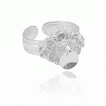 Bunad ring No. 4 candle with bowl