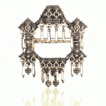 Barley grain ring No. 4 old gold plated