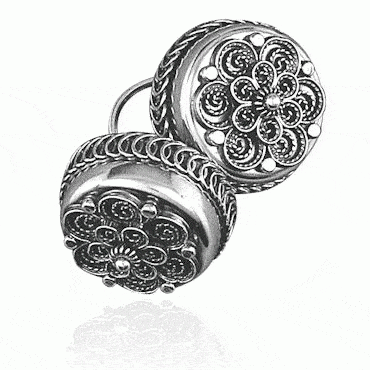 Neck button no. 7 oxidized