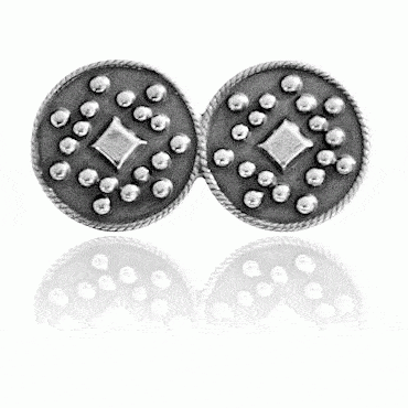 Neck pin Østby children large, oxidized