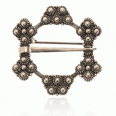 Horn ring No. 3 old gold plated