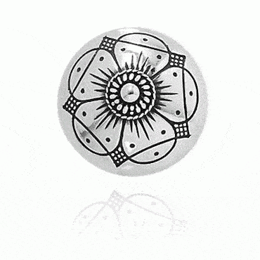 Button No. 6 with bottom medium size