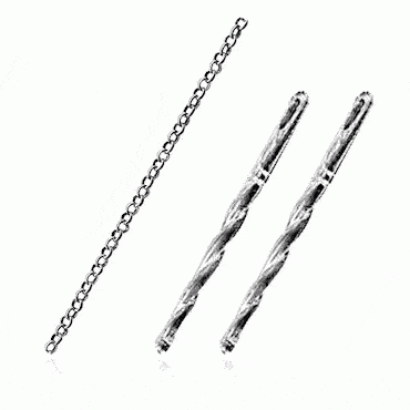 Eyelet chain No. 13, oxidized