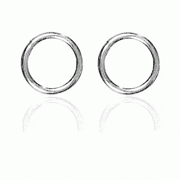 Eyelet rings No. 4 small, oxidized