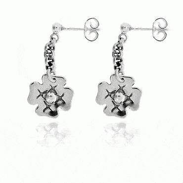 Earring No. 51 Rogaland, oxidized