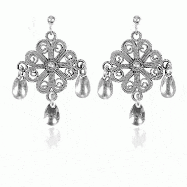 Earring No. 62, oxidized