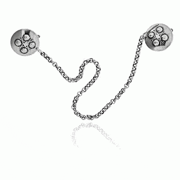 Shawl attachement No. 12 Rogaland, oxidized