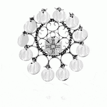 Dish Brooch nr. 30 Rogaland, oxidized