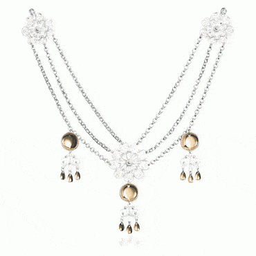 Chest chain No. 3, gilded and gold plated