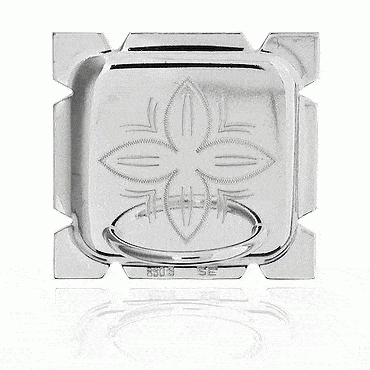 Purse plaque No. 14 Rogaland, gilded engraved