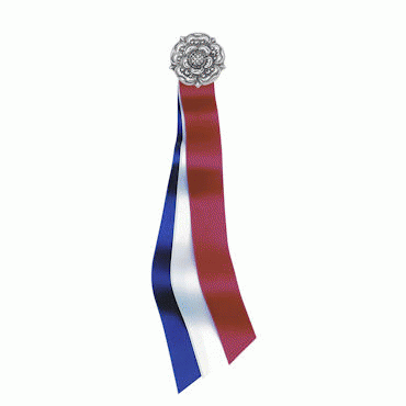 17th of May ribbon Trondhjemsrosen, oxidized