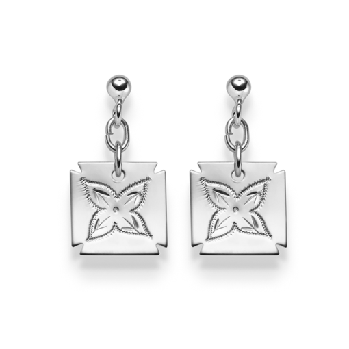 Engraved earrings