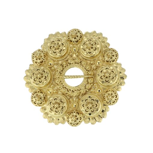Small ball brooch, gold plated
