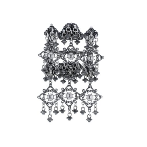 Bøherad ring without crystal, with beads, old gold plated