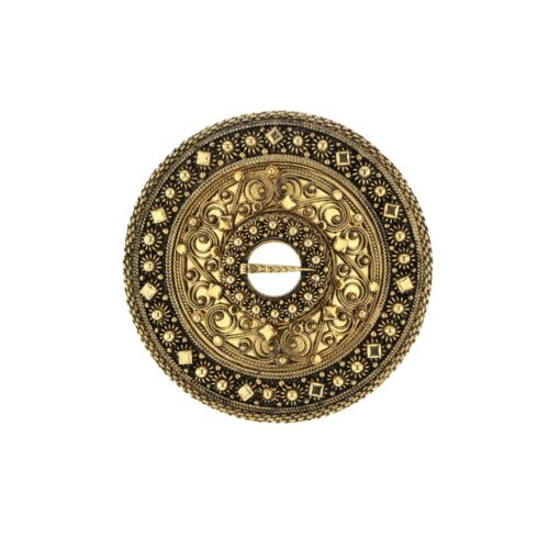 Trandeim brooch, old gold plated