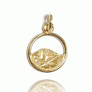 Pendant Gaustatopp nr. 1 small gold plated