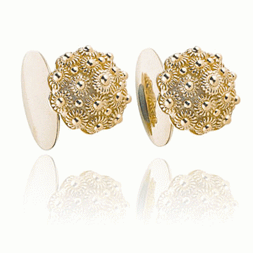 Bangles Fana with frills gold plated