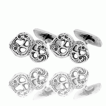 Cufflinks No. 10 double, oxidized