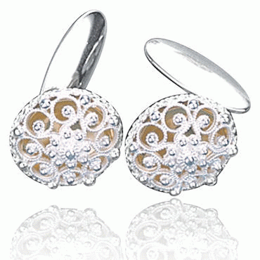 Arm buttons no. 16 light gold plated