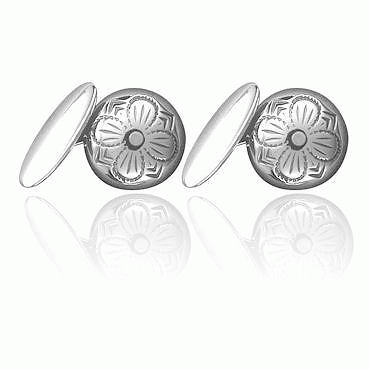 Arm buttons no. 17 oxidized