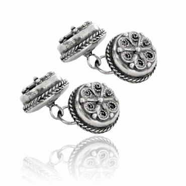 Cufflinks No. 2 double, oxidized