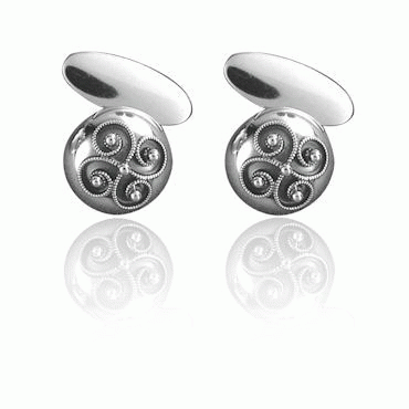 Arm buttons no. 25 oxidized