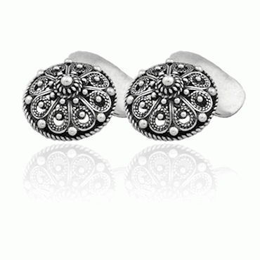 Cufflinks No. 50, oxidized